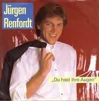 Du hast ihre Augen ----- Jrgen Renfordt ----- 
Jrgen Renfordt ist ein Schlagersnger, Komponist und Musikproduzent der seine Wurzeln im Ruhrgebiet hat.<br>
Nicht nur als Schlagersnger ist er erfolgreich, er hat auch Lieder fr Michael Holm, Ibo, Roy Black und die Flippers geschrieben.<br>
"Du hast Ihre Augen" aus dem Jahr 1989 ist einer seiner bekanntesten Songs, jedoch nicht so bekannt und erfolgreich wie sein grsster Hit "Zu Verkaufen: Ein schneeweisses Brautkleid" aus dem Jahr zuvor.<br>
